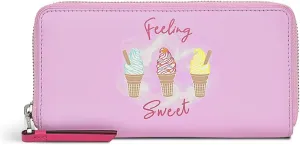 RADLEY London Feeling Sweet Women's Large Leather Zip Around Wallet, Sugar Pink