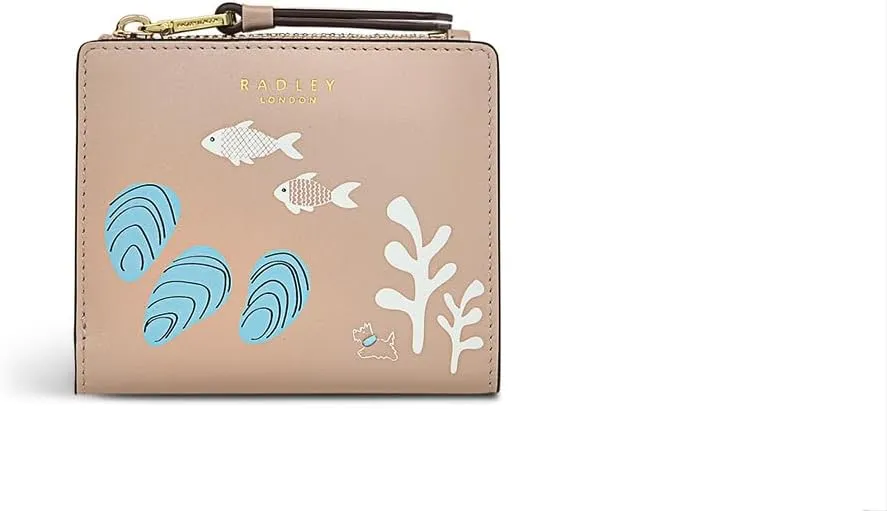 RADLEY London Sea Swimming Women's Small Leather Bifold Wallet, Silt