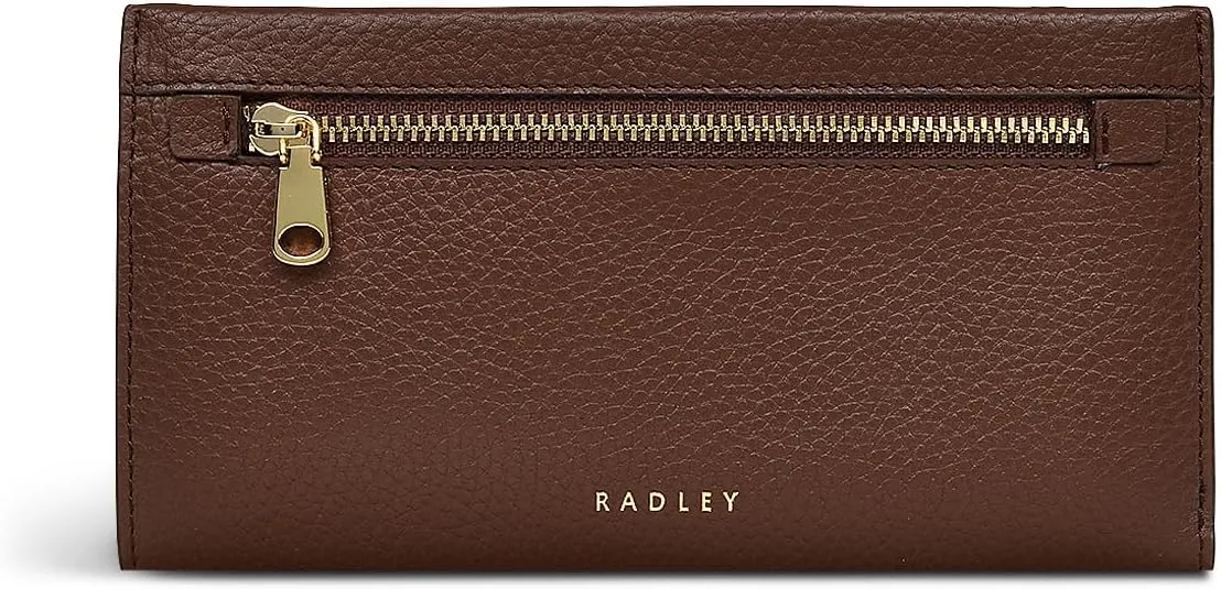 RADLEY London Sunny Dene Protect Women's Large Leather RFID Bifold Wallet, Walnut