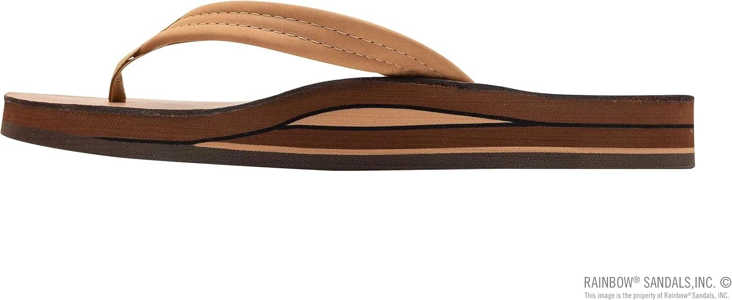 Rainbow Sandals Ladies Luxury Leather - Double Layer Arch Support with 3/4" Medium Straps