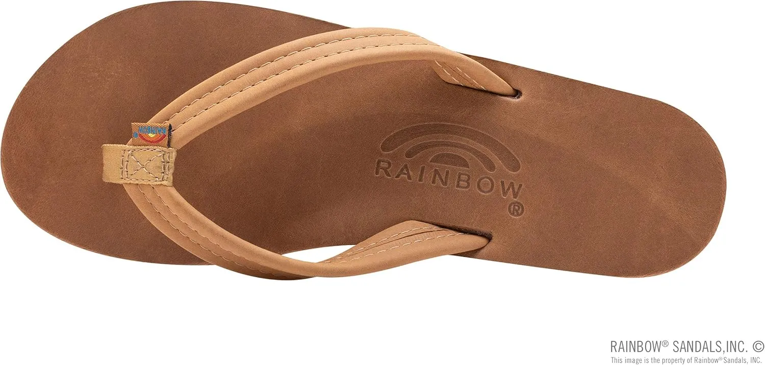 Rainbow Sandals Ladies Luxury Leather - Double Layer Arch Support with 3/4" Medium Straps