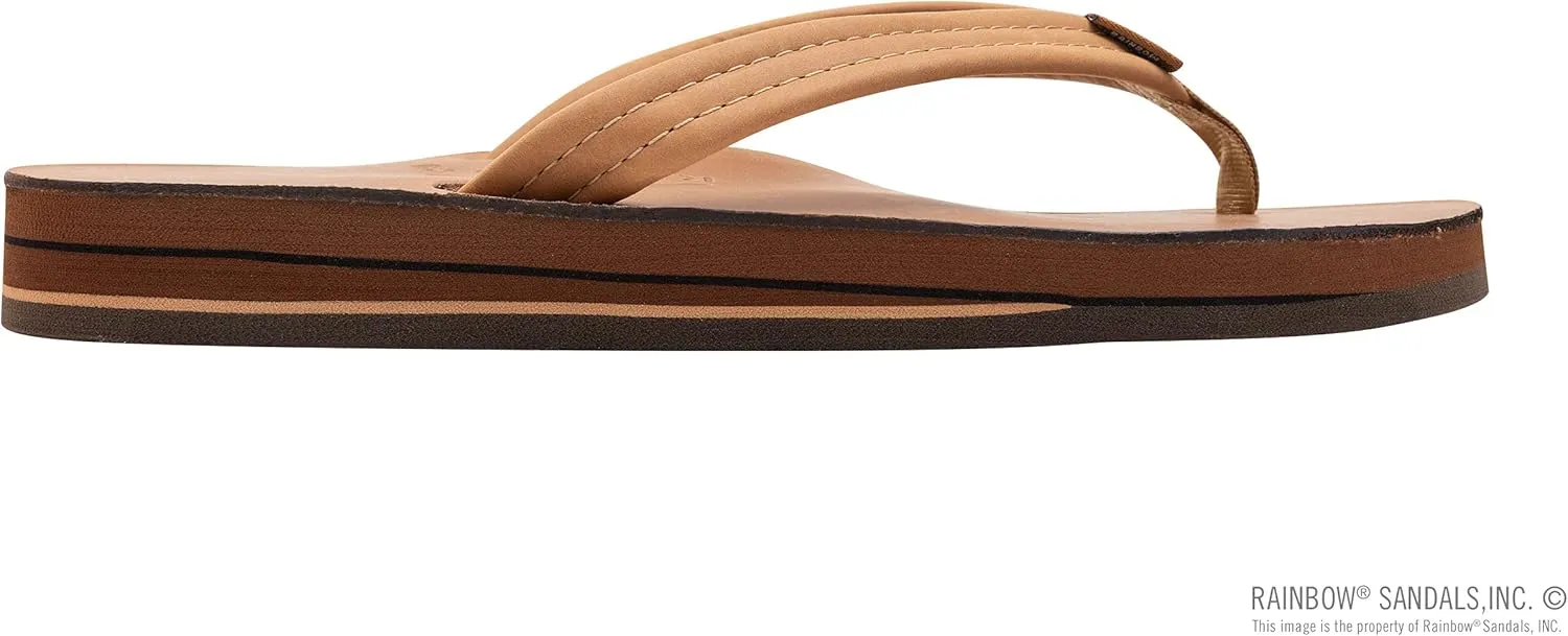 Rainbow Sandals Ladies Luxury Leather - Double Layer Arch Support with 3/4" Medium Straps