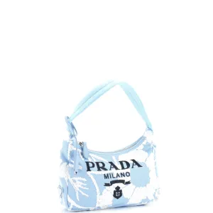 Re-Edition 2000 Hobo Embroidered Canvas Mini