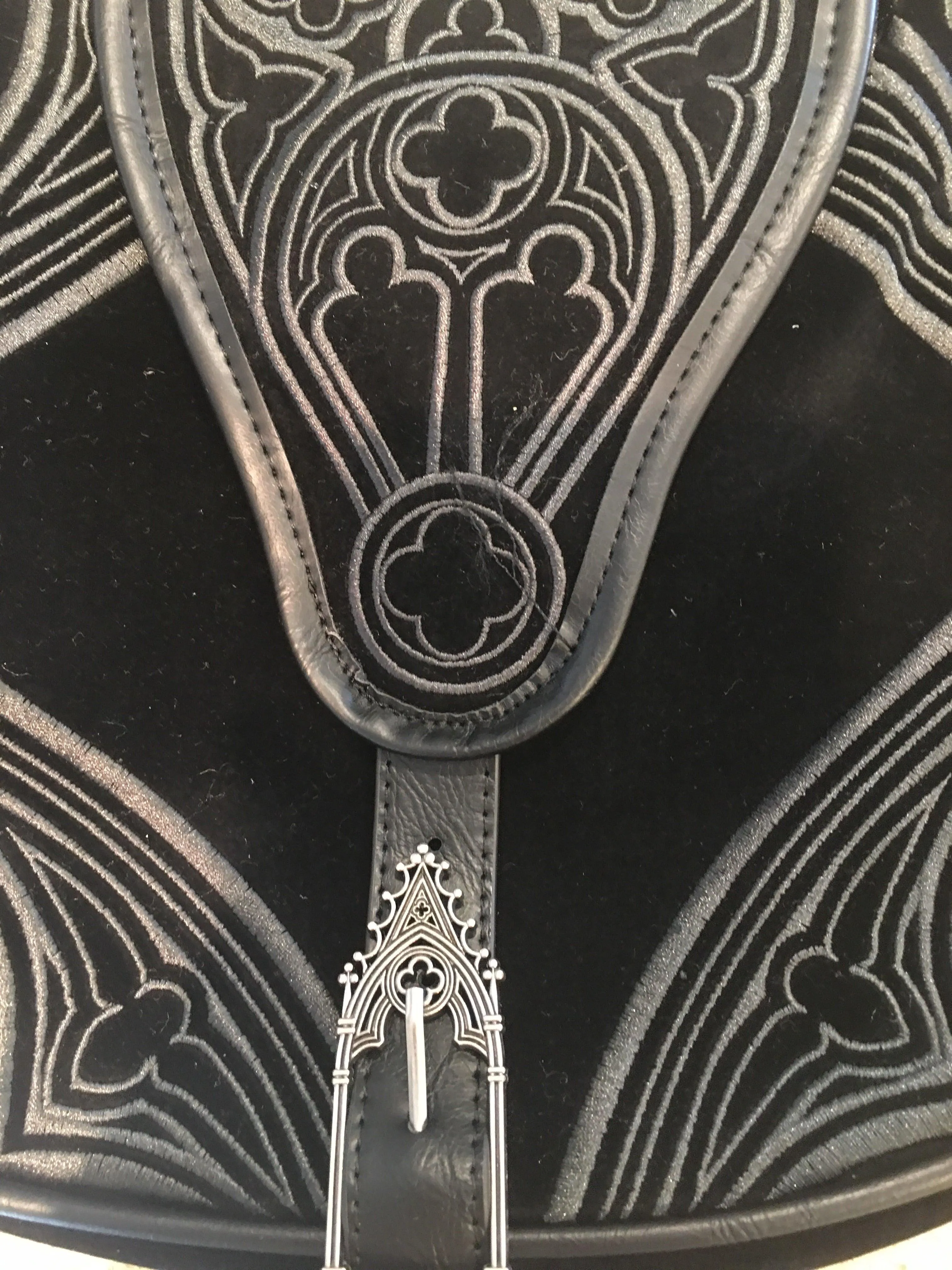 Restyle - Gothic Chapel - Embroidered Hobo Bag | Gothic Handbag