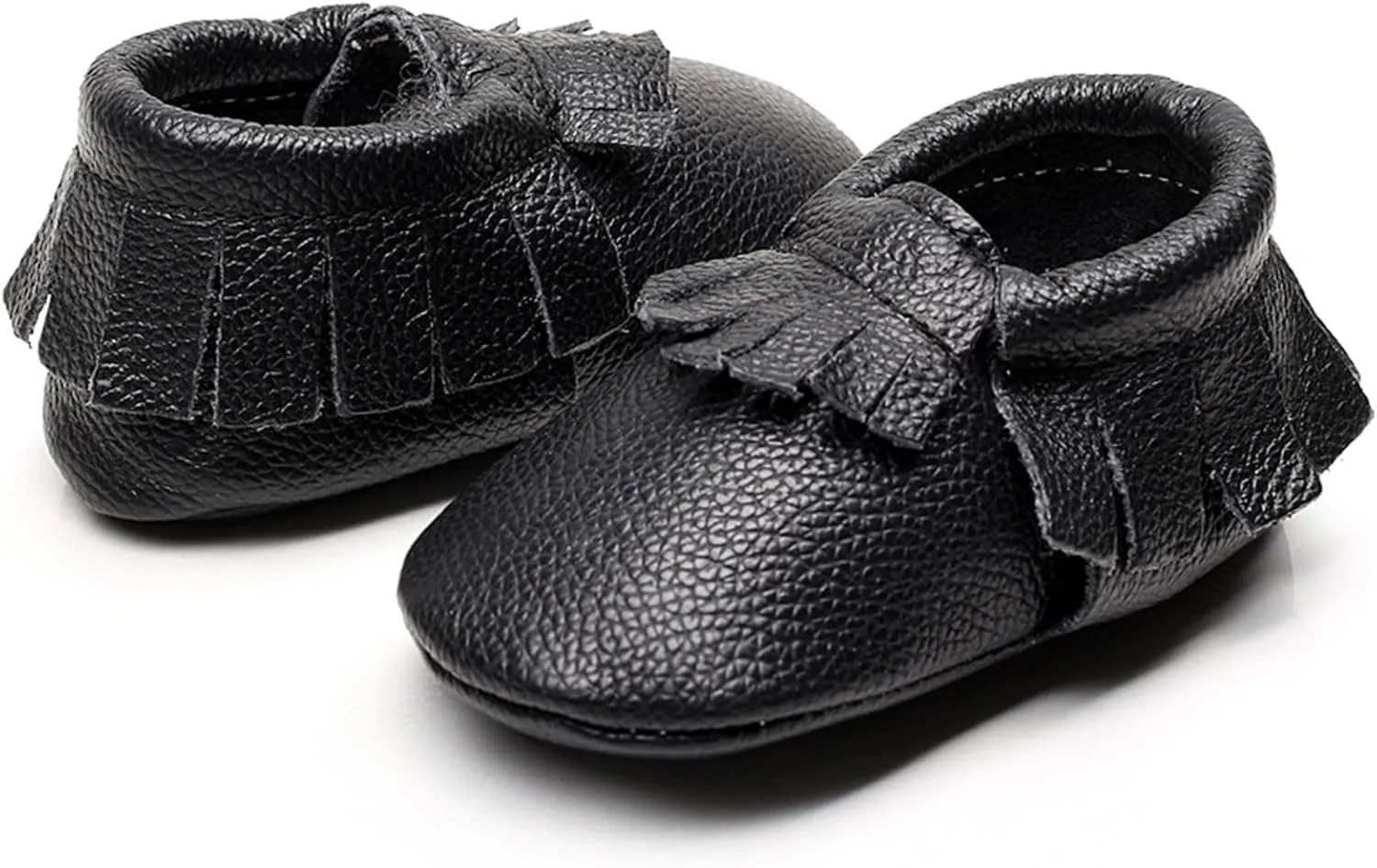 rismart Baby Infant Cute Booties Tassels Split Leather Soft First Walk Shoes