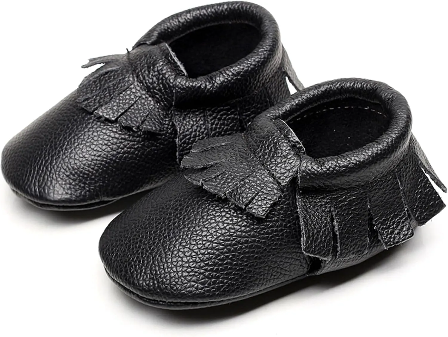 rismart Baby Infant Cute Booties Tassels Split Leather Soft First Walk Shoes