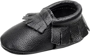 rismart Baby Infant Cute Booties Tassels Split Leather Soft First Walk Shoes