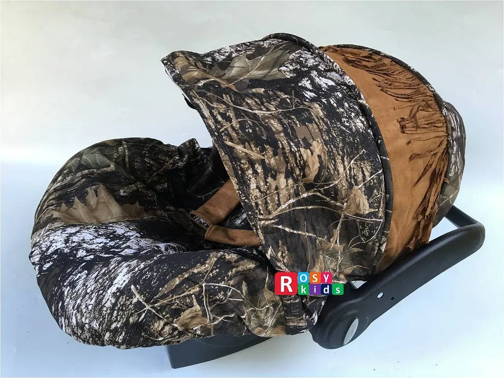 Rosy Kids Infant Carseat Canopy Cover 3pc Whole Caboodle, Baby Car Seat Cover Outdoor Kit, Color03NR07
