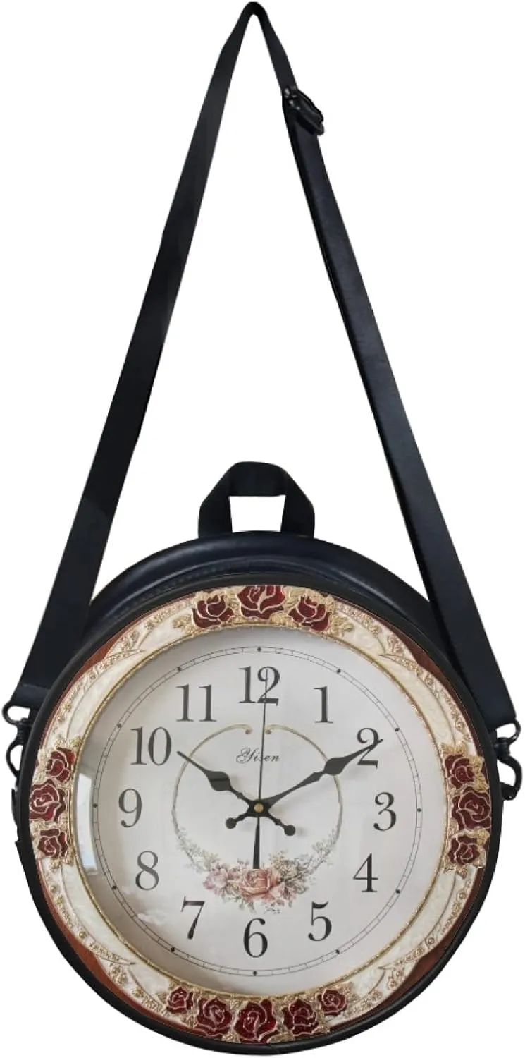 Round Women's Tote Handbags, PU Leather Round Crossbody Bags for Women, Small Durable Satchel Bag Clutch Purse
