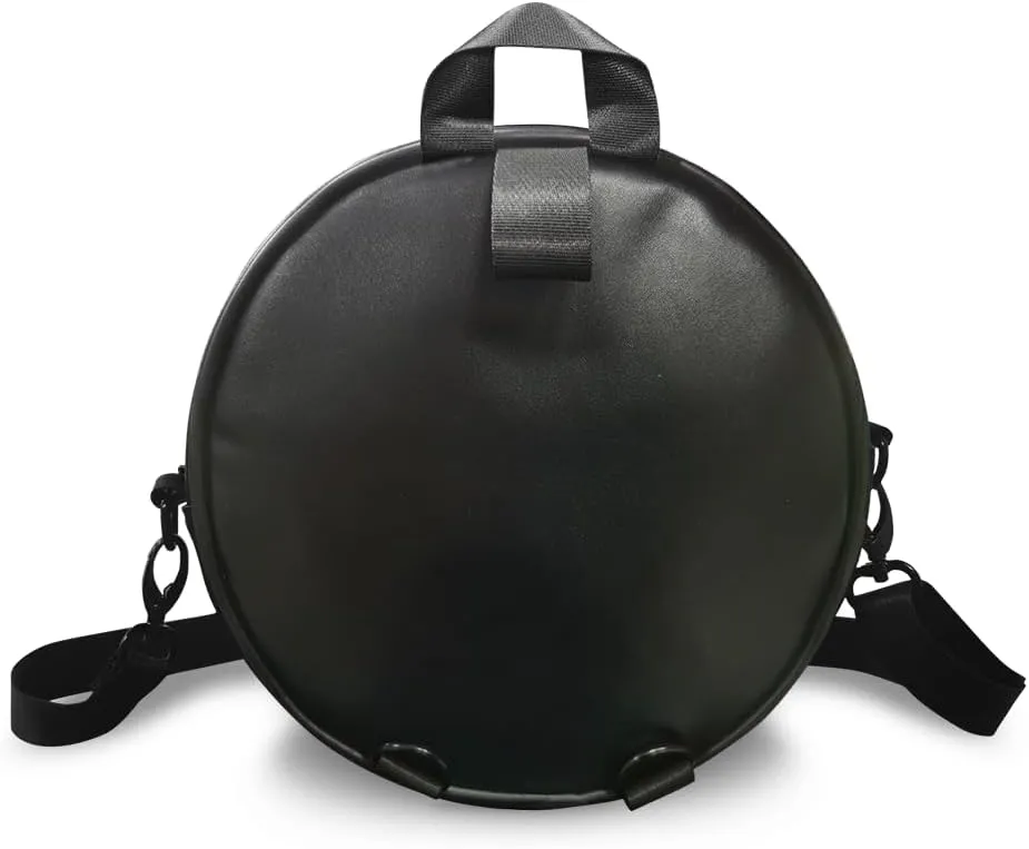 Round Women's Tote Handbags, PU Leather Round Crossbody Bags for Women, Small Durable Satchel Bag Clutch Purse