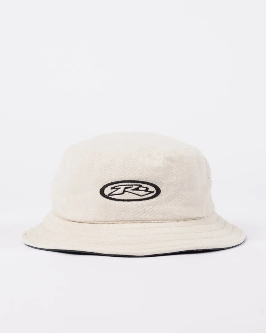 RUSTY KICK FLIP REVERSIBLE BUCKET HAT - OAT