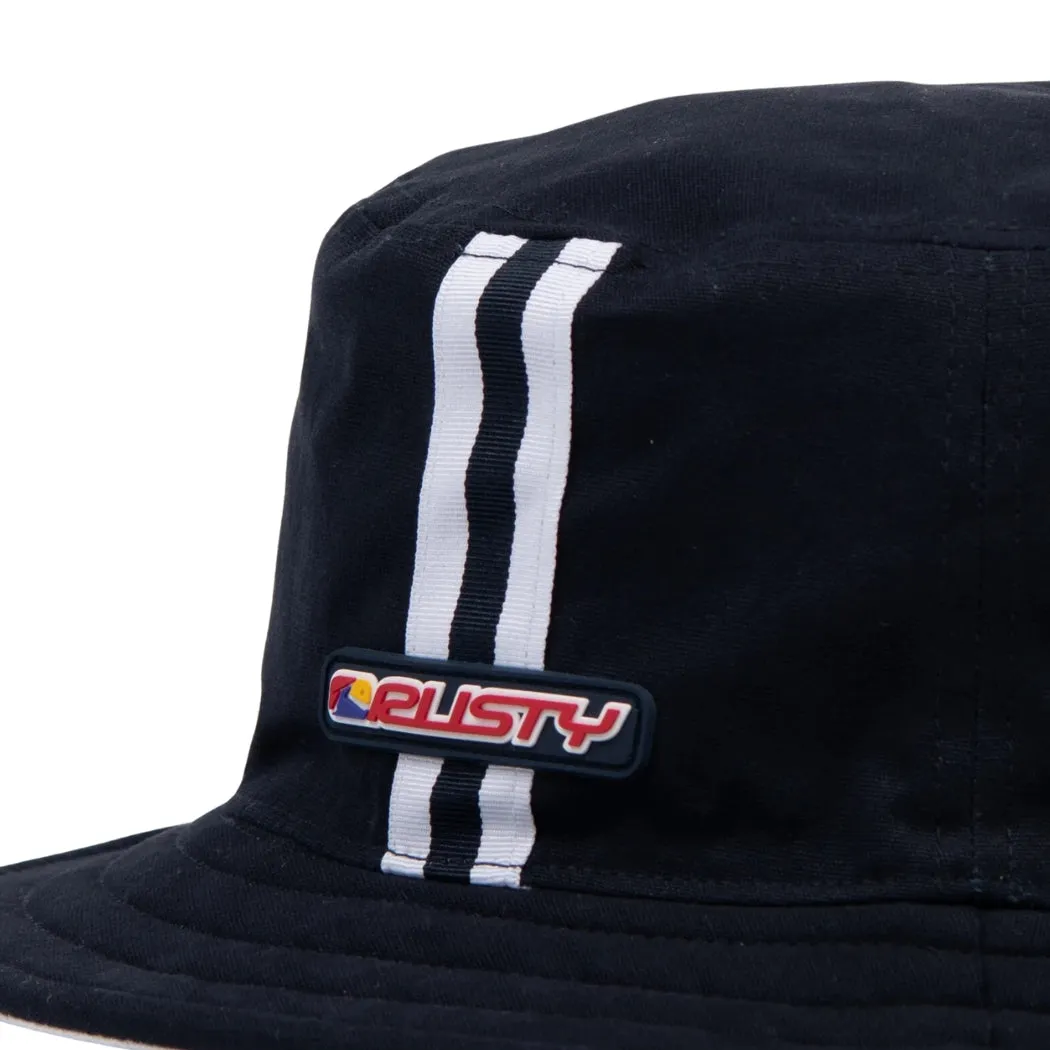 Rusty Pipeline Reversible Bucket Hat Navy Blue
