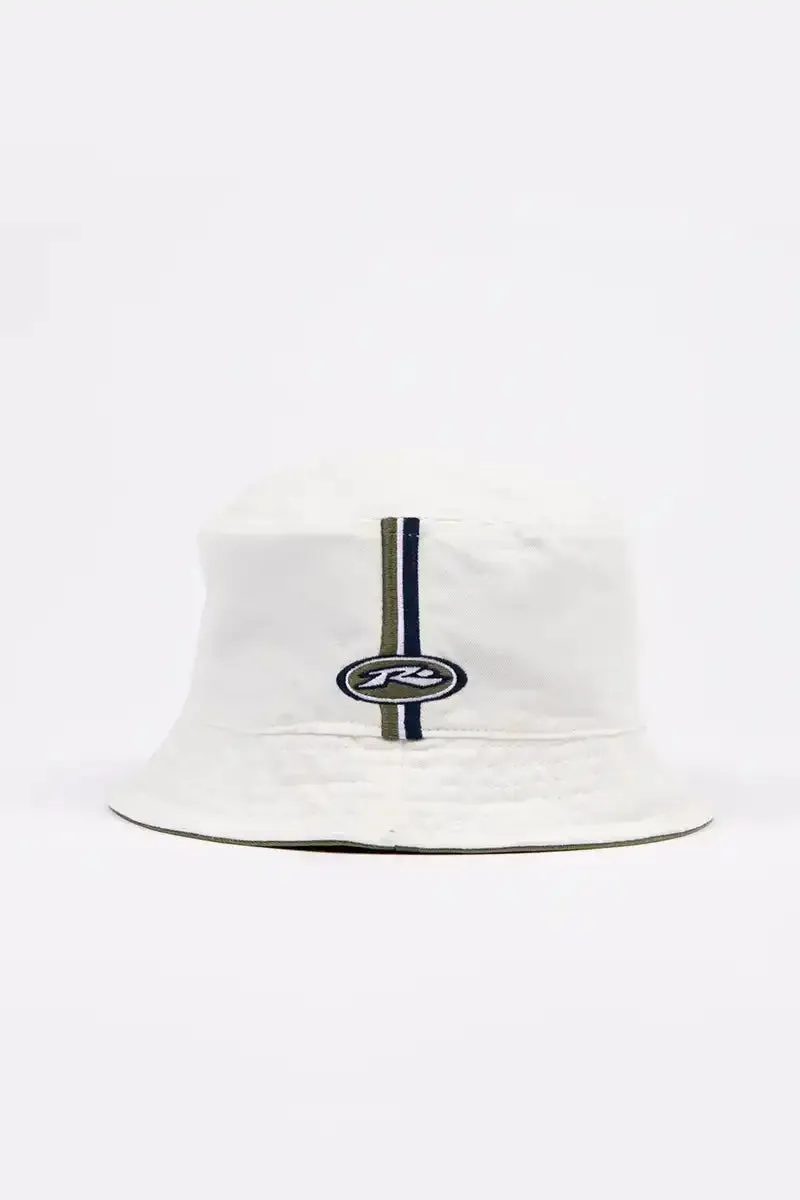 Rusty Side Stripe Reversible Bucket Hat in Savanna
