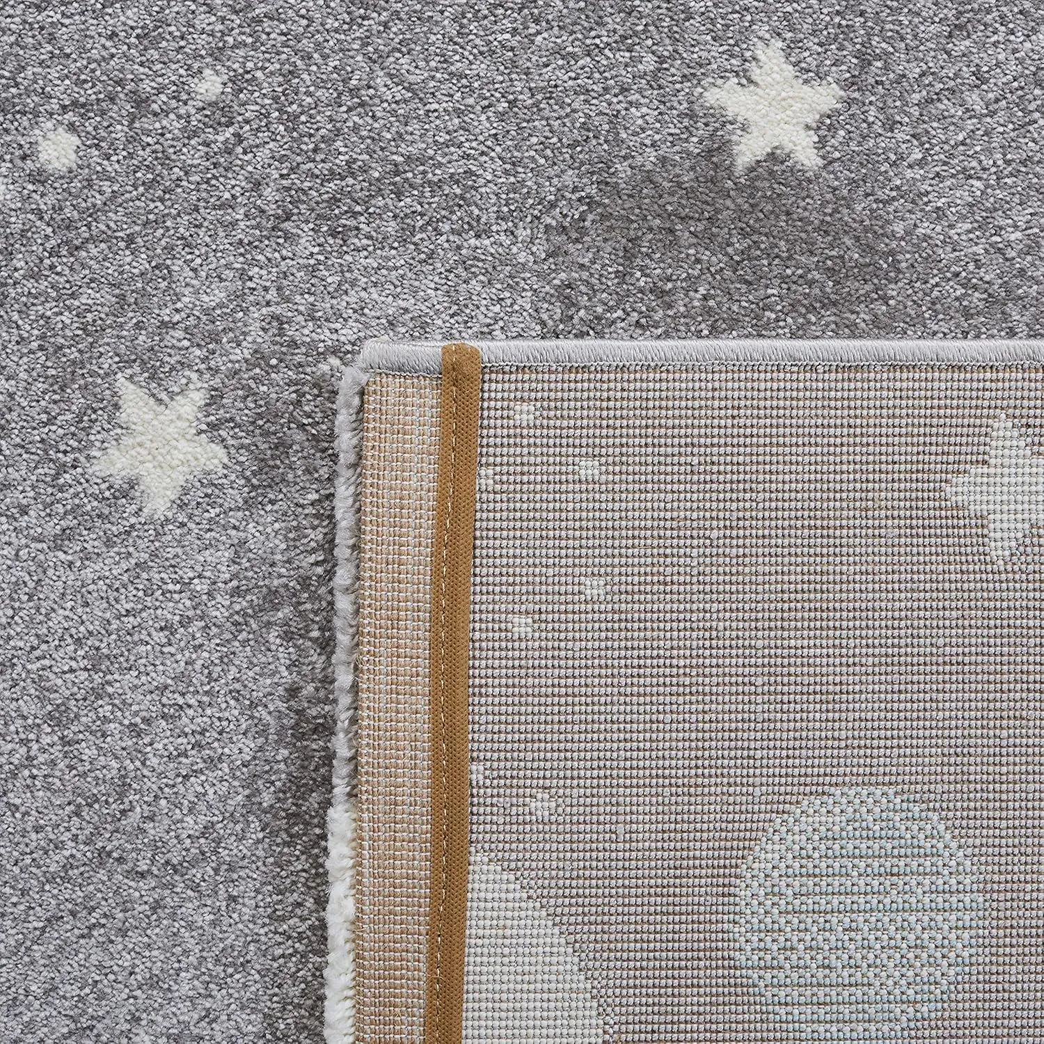 SAFAVIEH Area Rug 8x10 - Carousel Kids Collection - Large - Grey & Lavender, Non-Shedding & Easy Cleaning, Ideal for Boys & Girls in Playroom, Nursery, Bedroom (CRK103F)