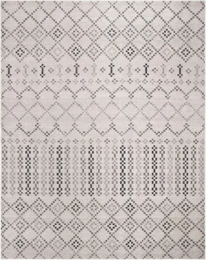 SAFAVIEH Montage Collection 8' x 10' Grey/Charcoal MTG366G Boho Indoor/ Outdoor Non-Shedding Easy scrubbing Patio Backyard Porch Deck Mudroom Area-Rug