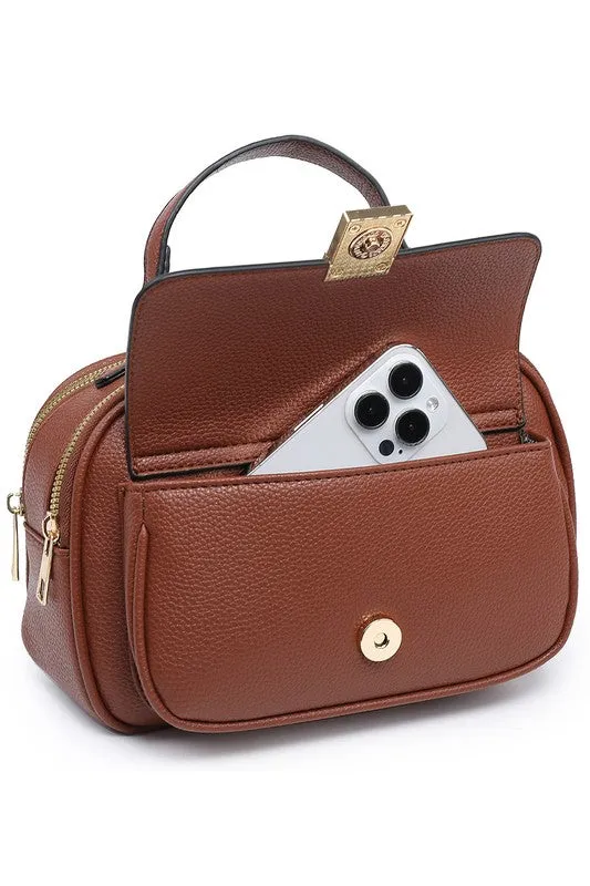 Sapphire Luxe Satchel