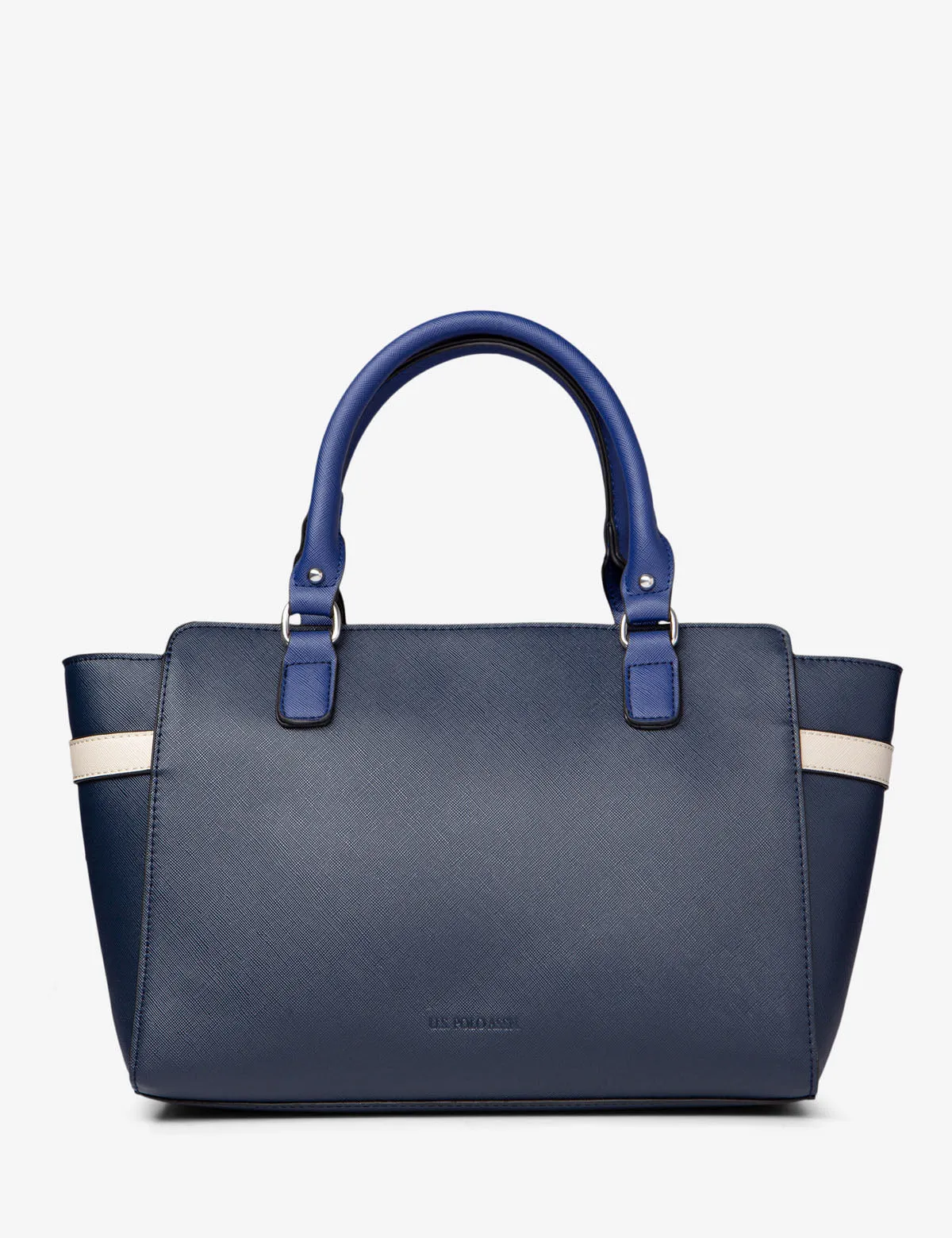 SATCHEL HAND BAG WITH BELTED LOCK
