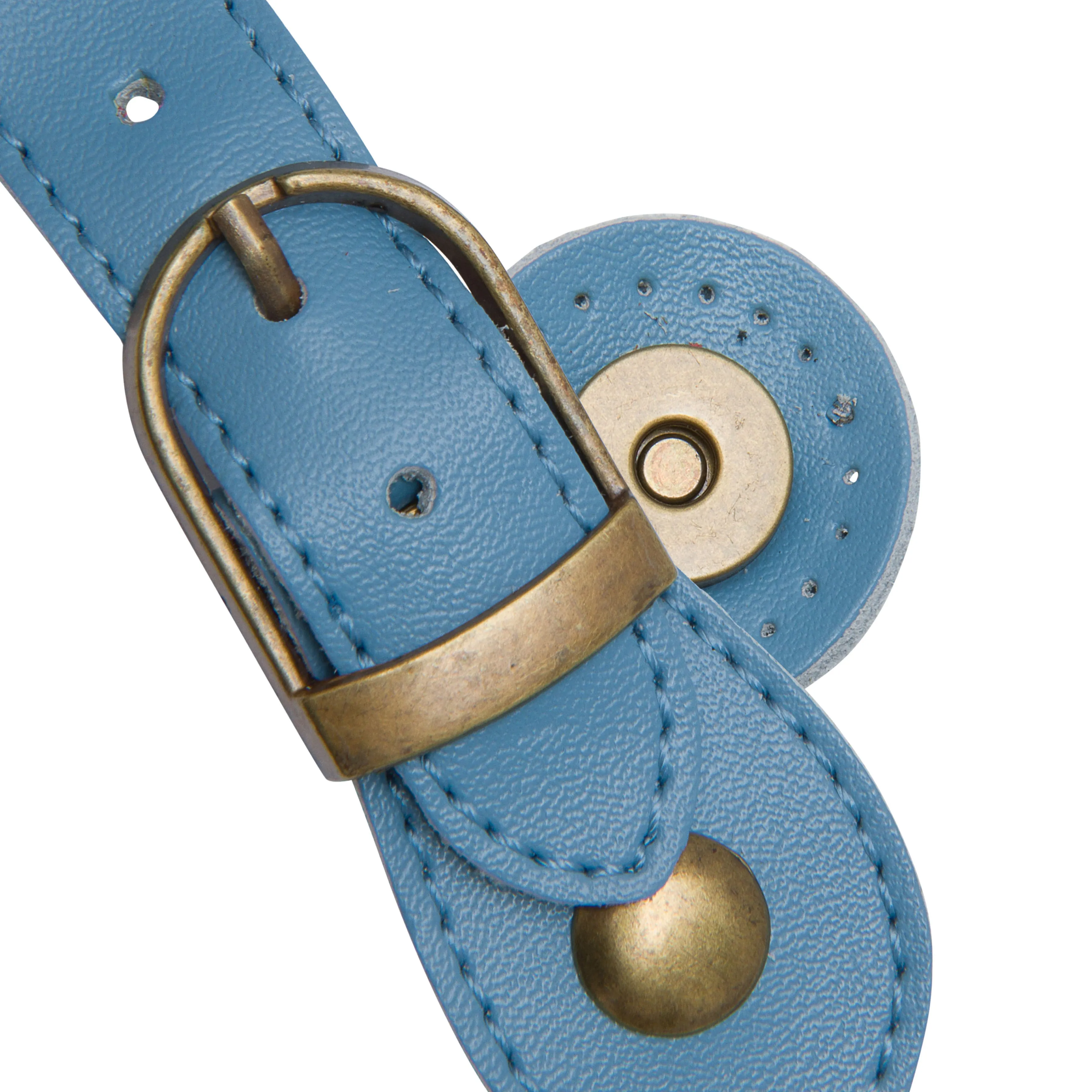 Sew On Genuine Leather Buckle Magnetic Closure Replacement