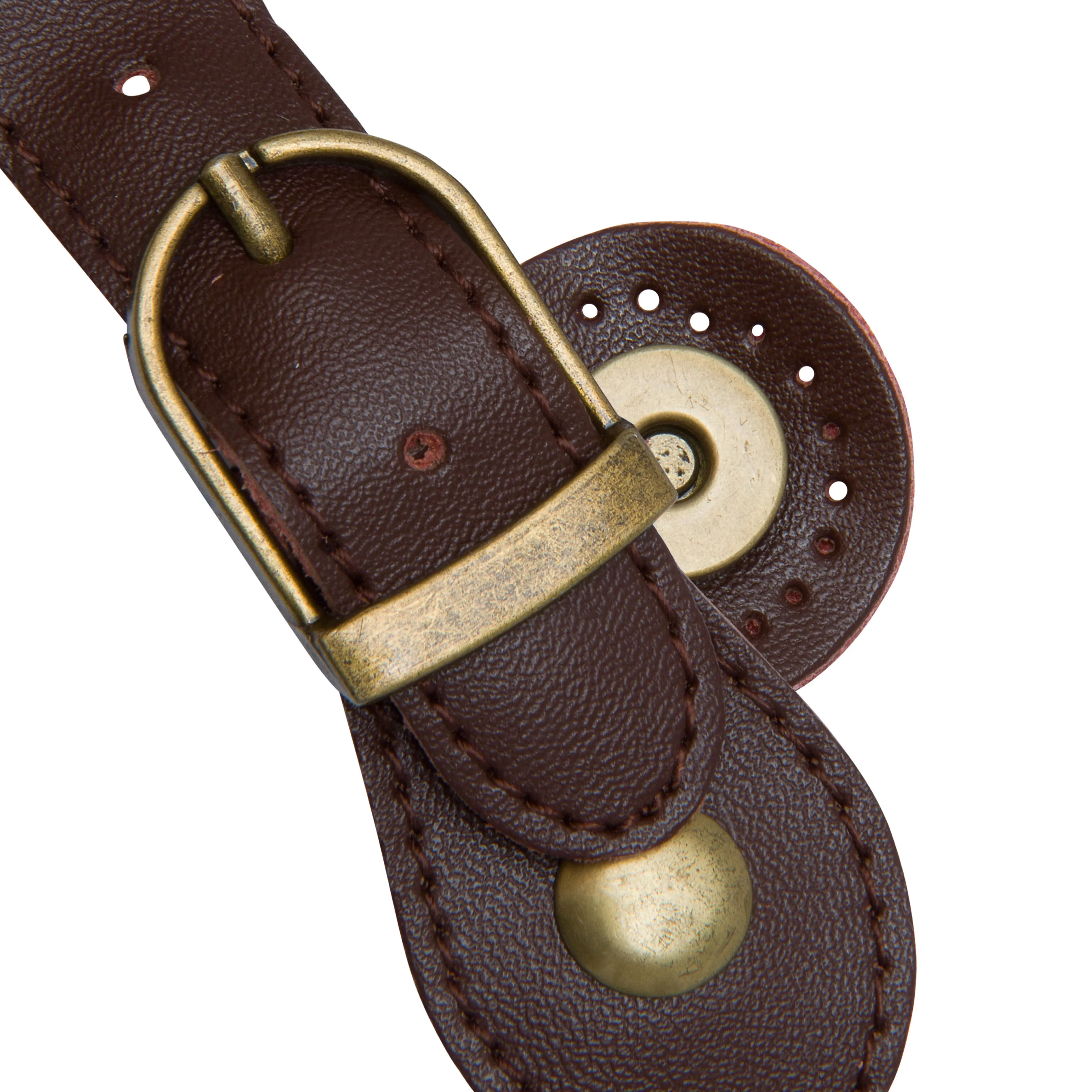 Sew On Genuine Leather Buckle Magnetic Closure Replacement