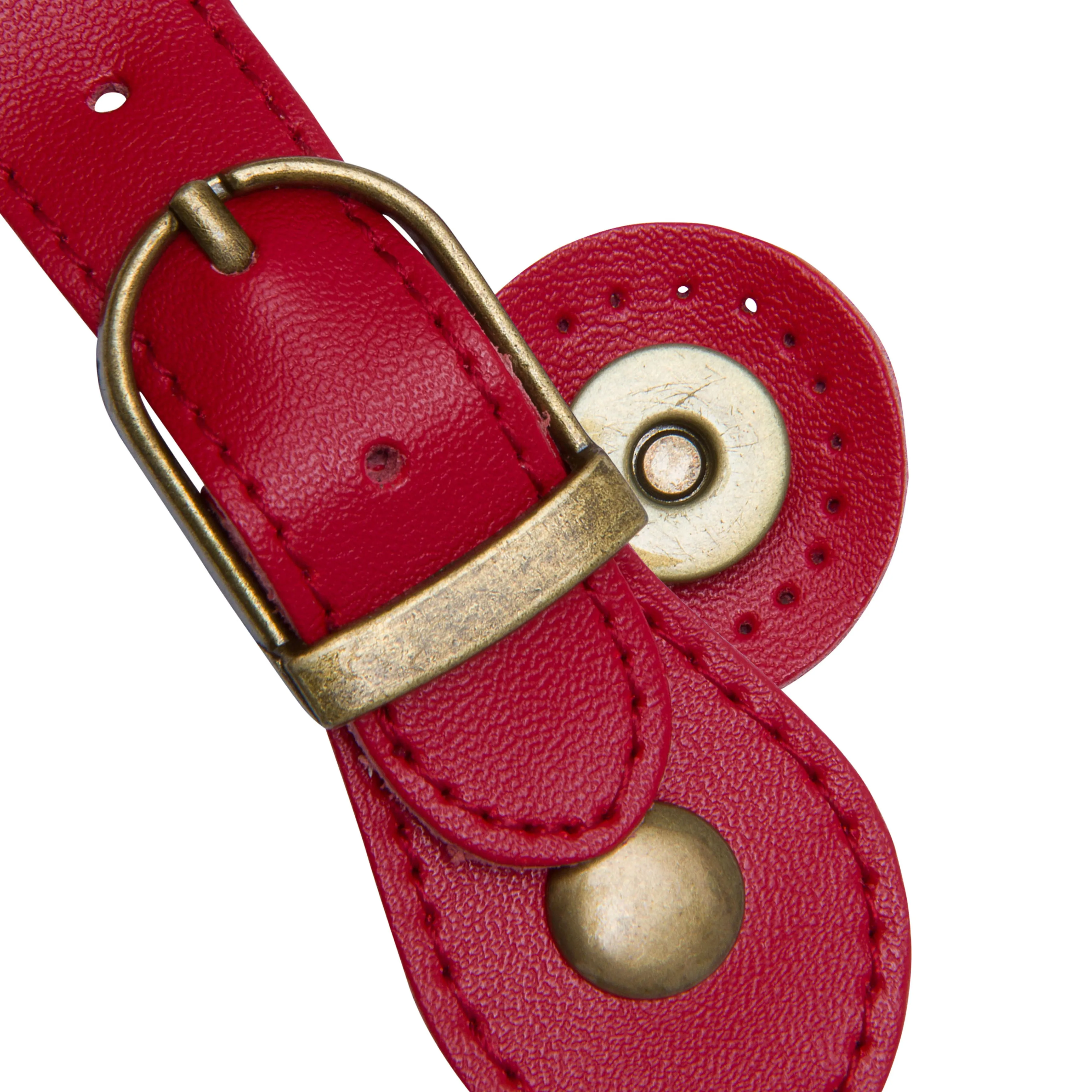 Sew On Genuine Leather Buckle Magnetic Closure Replacement
