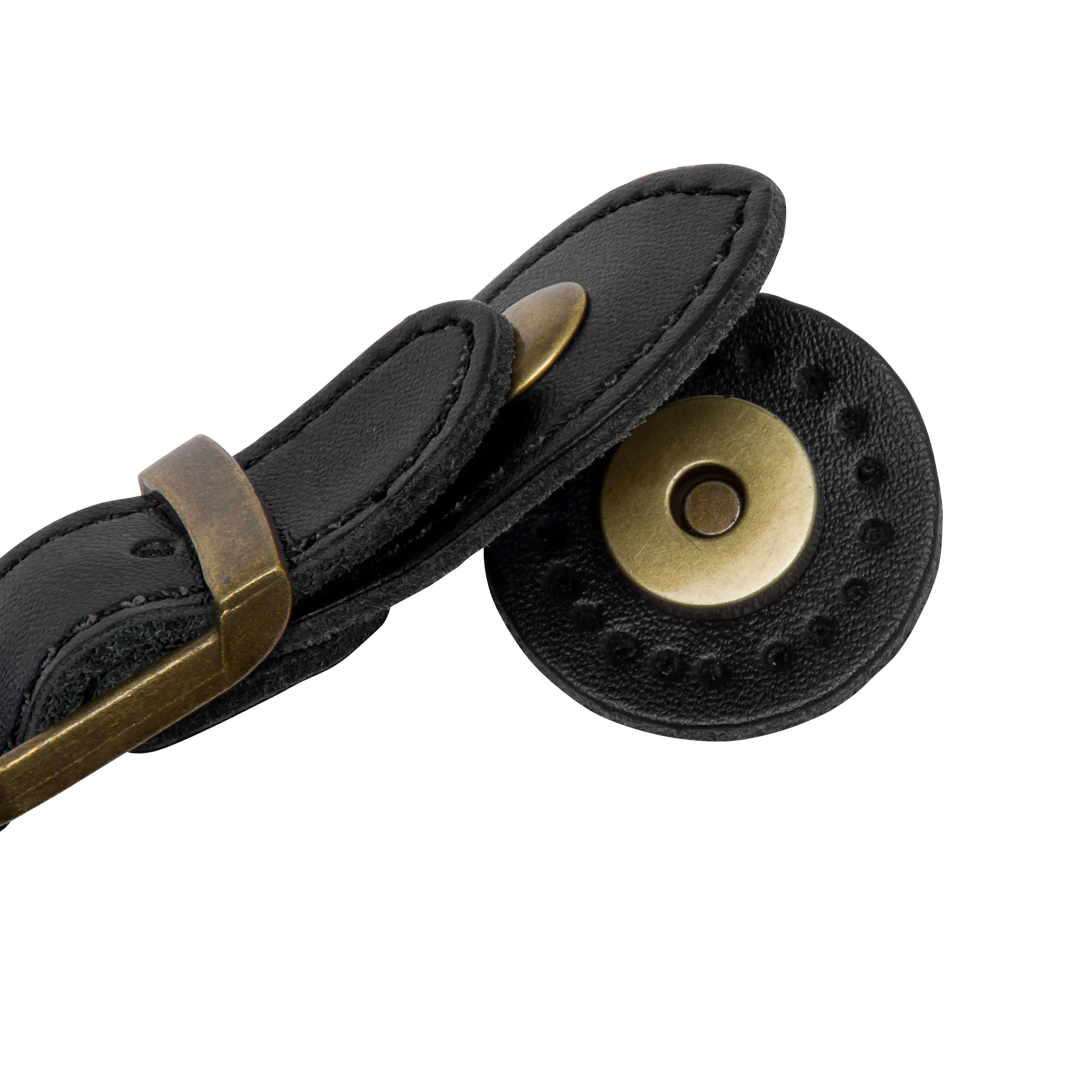 Sew On Genuine Leather Buckle Magnetic Closure Replacement