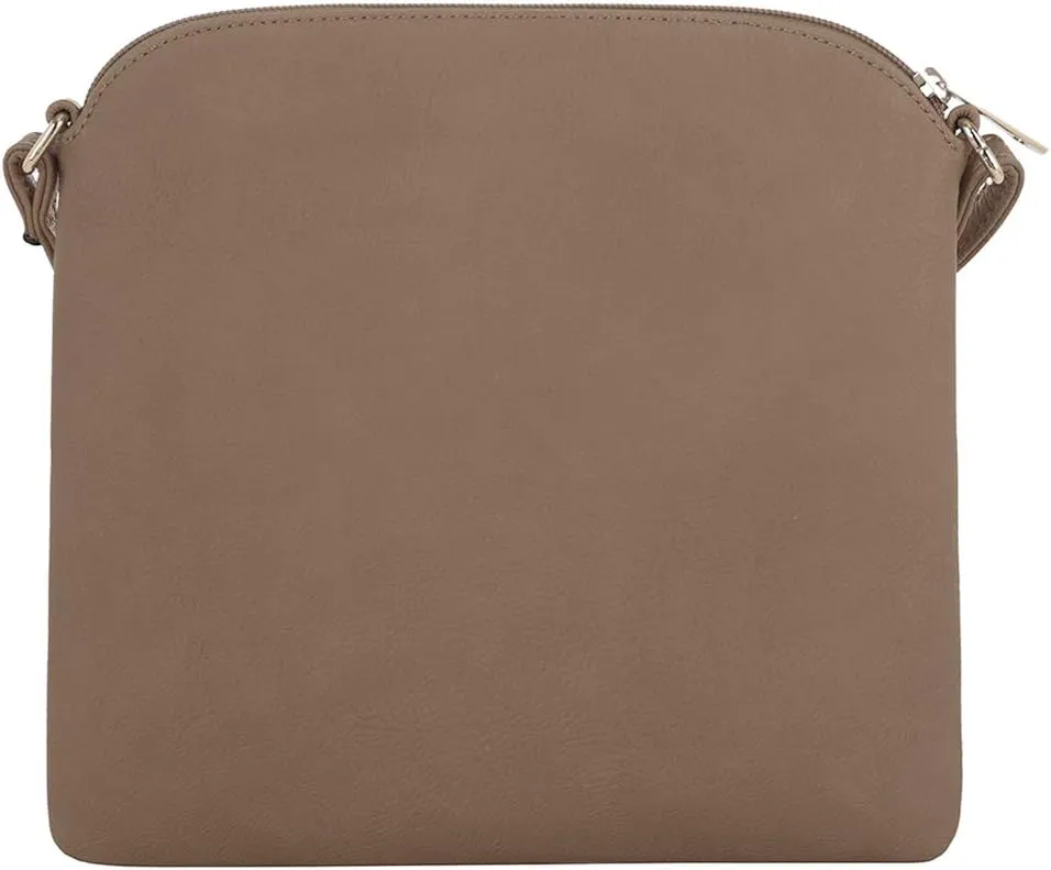 SG SUGU Lightweight Medium Crossbody Bag Shoulder Bag with Tassel and Zipper Pocket