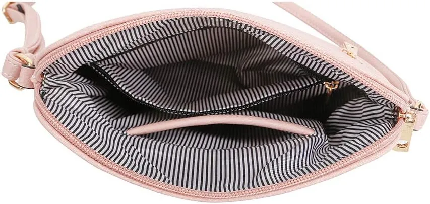 SG SUGU Lunar Lightweight Medium Dome Crossbody Bag Shoulder Bag with Tassel | Zipper Pocket | Adjustable Strap