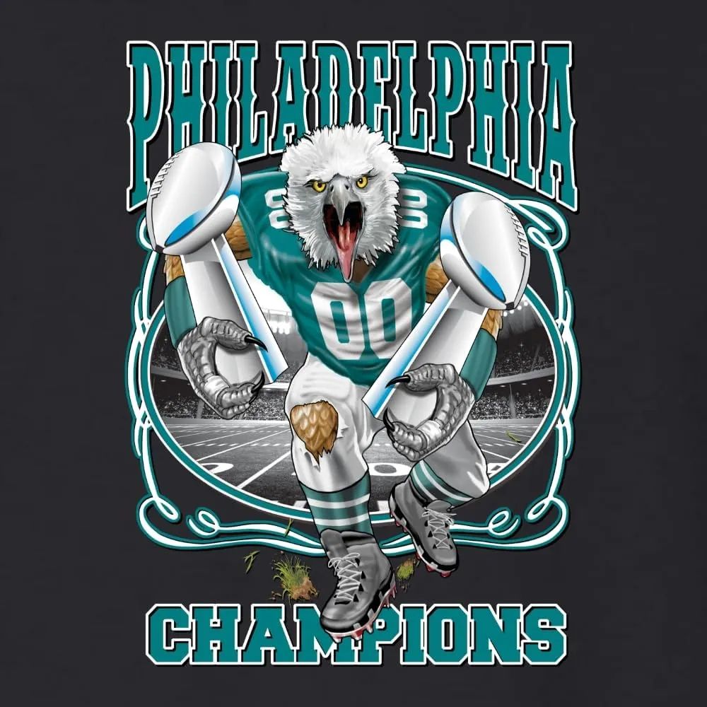 Shark & Hammer Philly PA Fan | PHI Phila Fantasy Football Sports Unisex Crewneck Sweatshirt