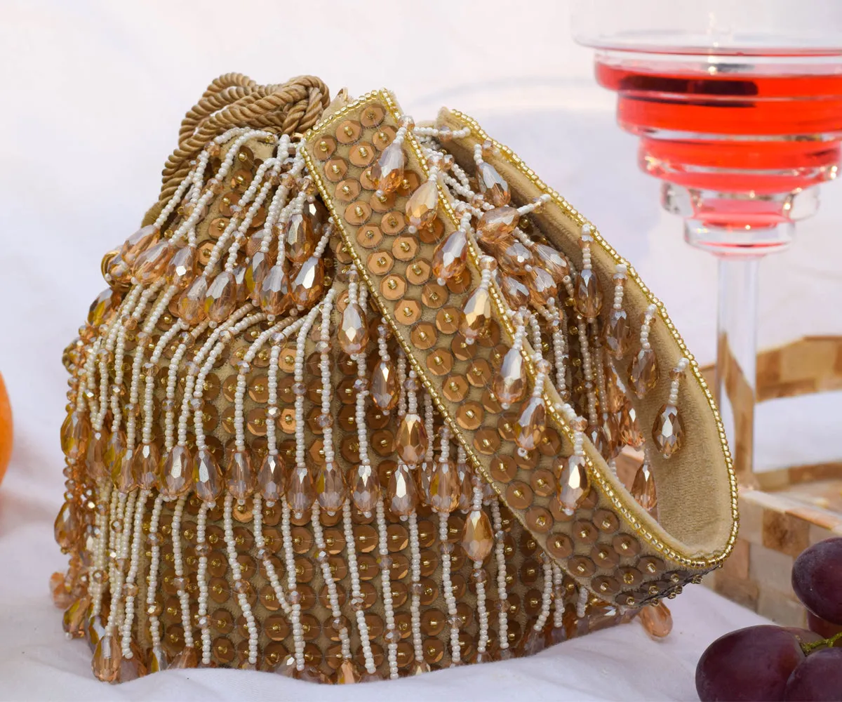 Shayna Bucket Bag – Gold