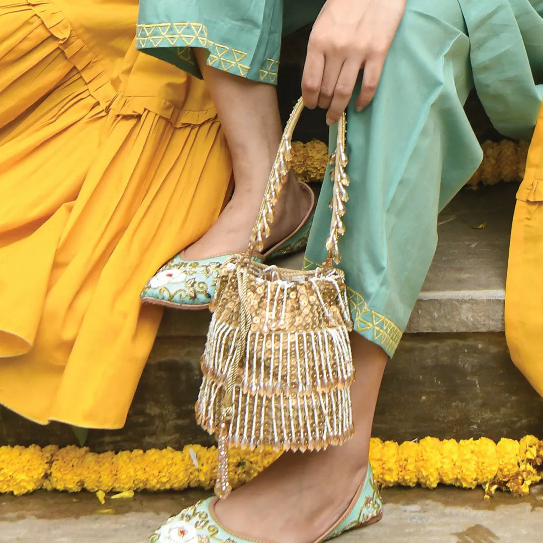 Shayna Bucket Bag – Gold
