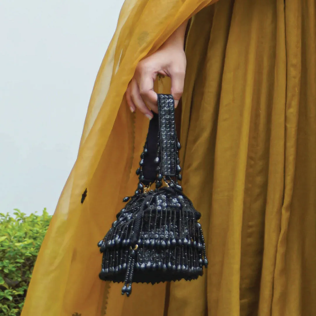 Shayna Bucket Bag – Midnight Black