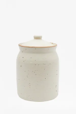 Shoreline Crockery Jar With Lid