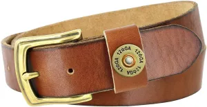 Shotgun Shell Concho Genuine Casual Jean Leather Belt 1-1/2"(38mm) wide
