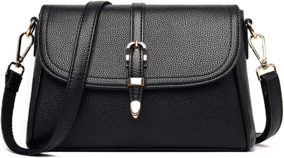 Shoulder Bags and Purses for Women PU Leather Satchel Multi-pocket Crossbody Bag Tote 2 Detachable Shoulder Straps