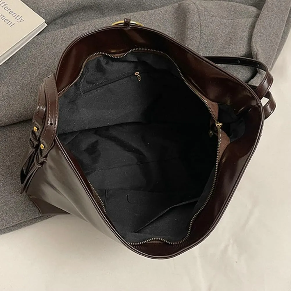 Shoulder Purse Hobo Bag for Women Soft Vegan Leather Shoulder Handbag Slouchy Tote Crossbody Bag Y2K Handbags