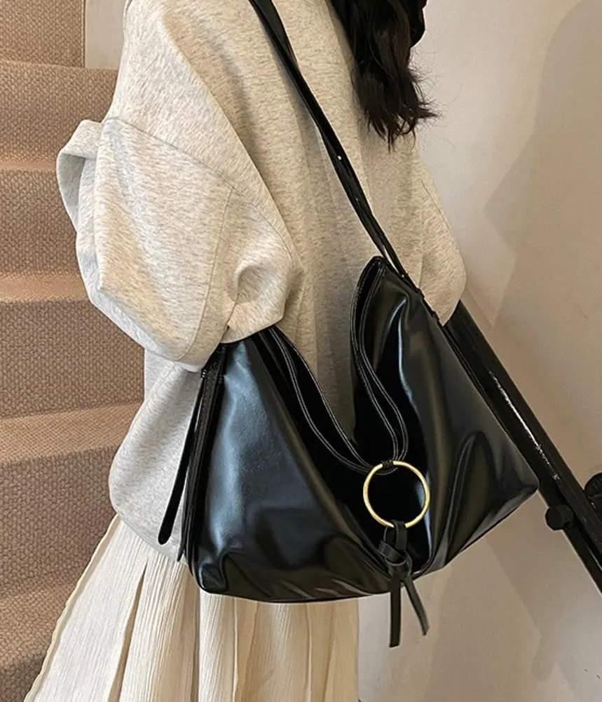 Shoulder Purse Hobo Bag for Women Soft Vegan Leather Shoulder Handbag Slouchy Tote Crossbody Bag Y2K Handbags