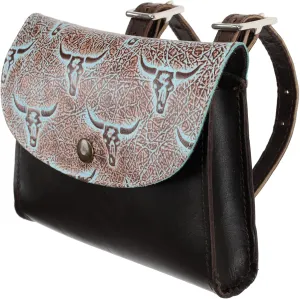 Showman Weathered Steer Leather Pommel Pouch