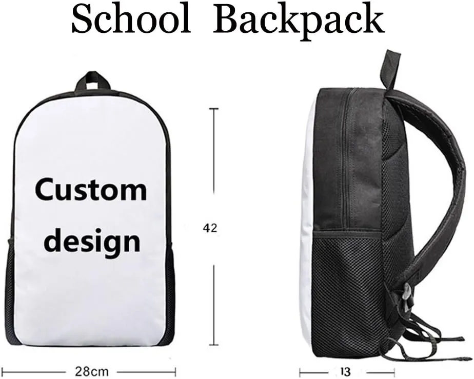 Showudesigns Wolf Backpack for Boys School Bags 3D Graphic Print Kids Bookbags Elementary School Backpack Set with Lunch Bags and Pencil Case Teens
