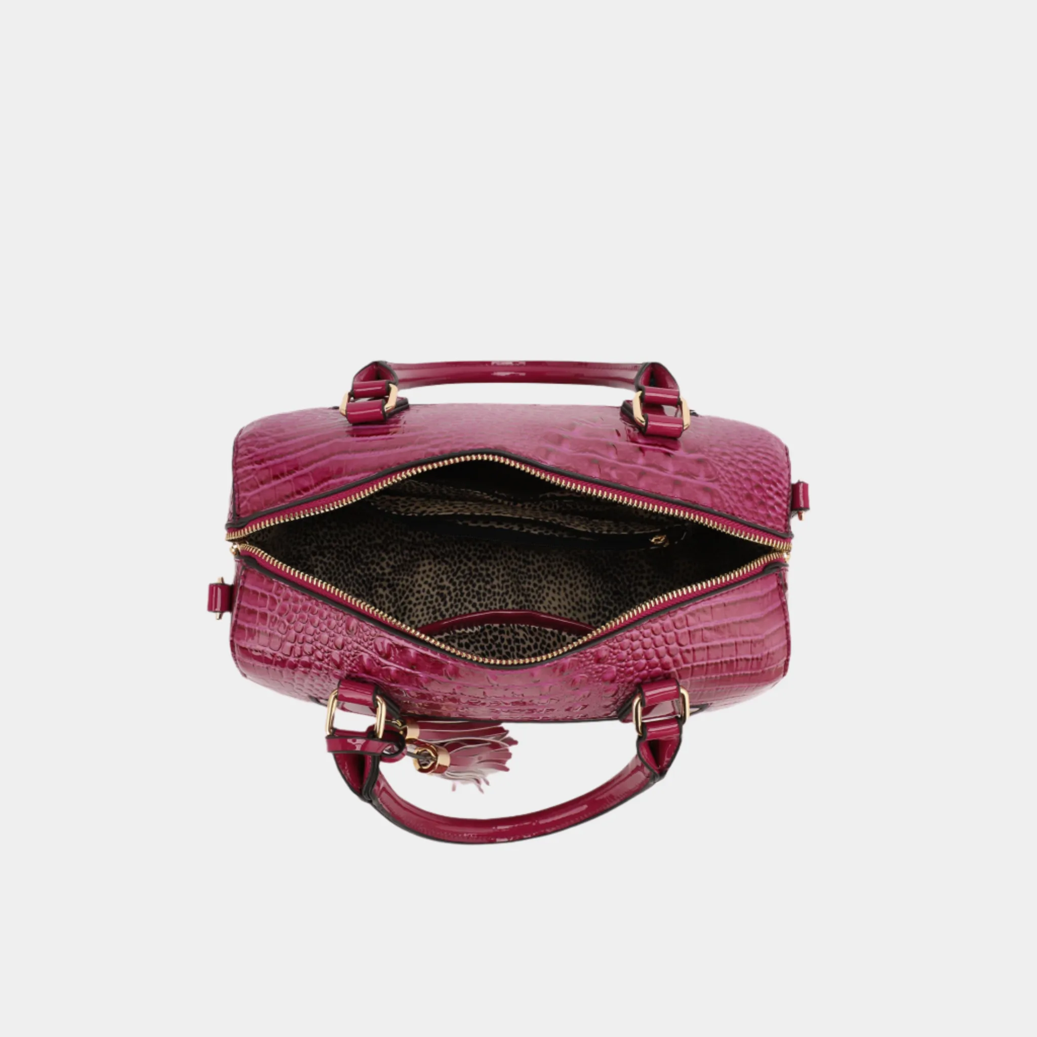 Sienna Exclusive Luxe Croc-Embossed Satchel Set