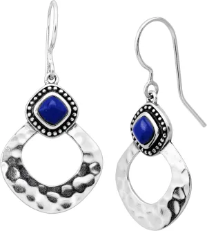 Silpada 'Atacama' Natural Lapis Drop Earrings in Sterling Silver