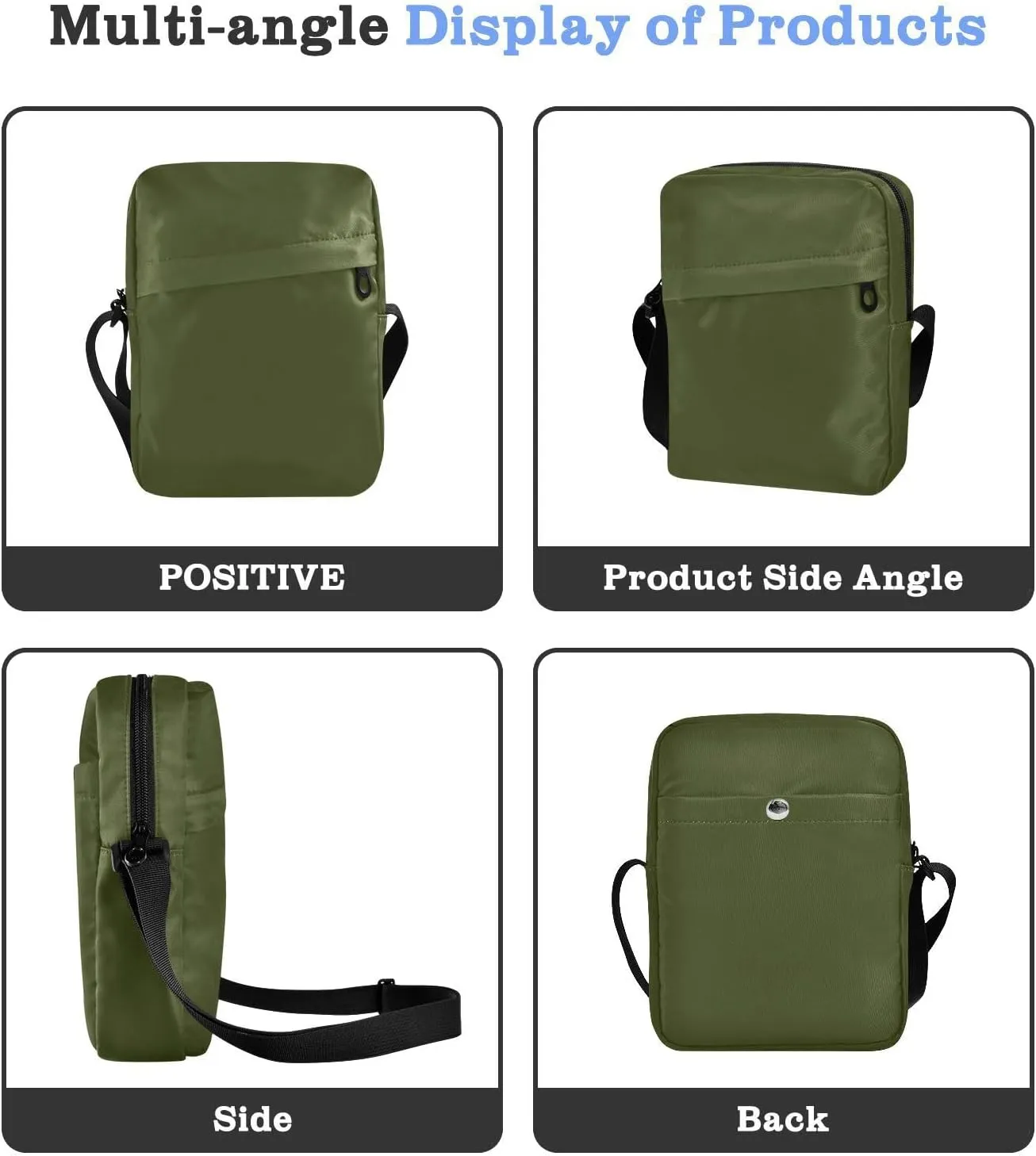Sinestour Yellow Messenger Bag for Women Men Crossbody Shoulder Bag with Adjustable Strap for Work Business