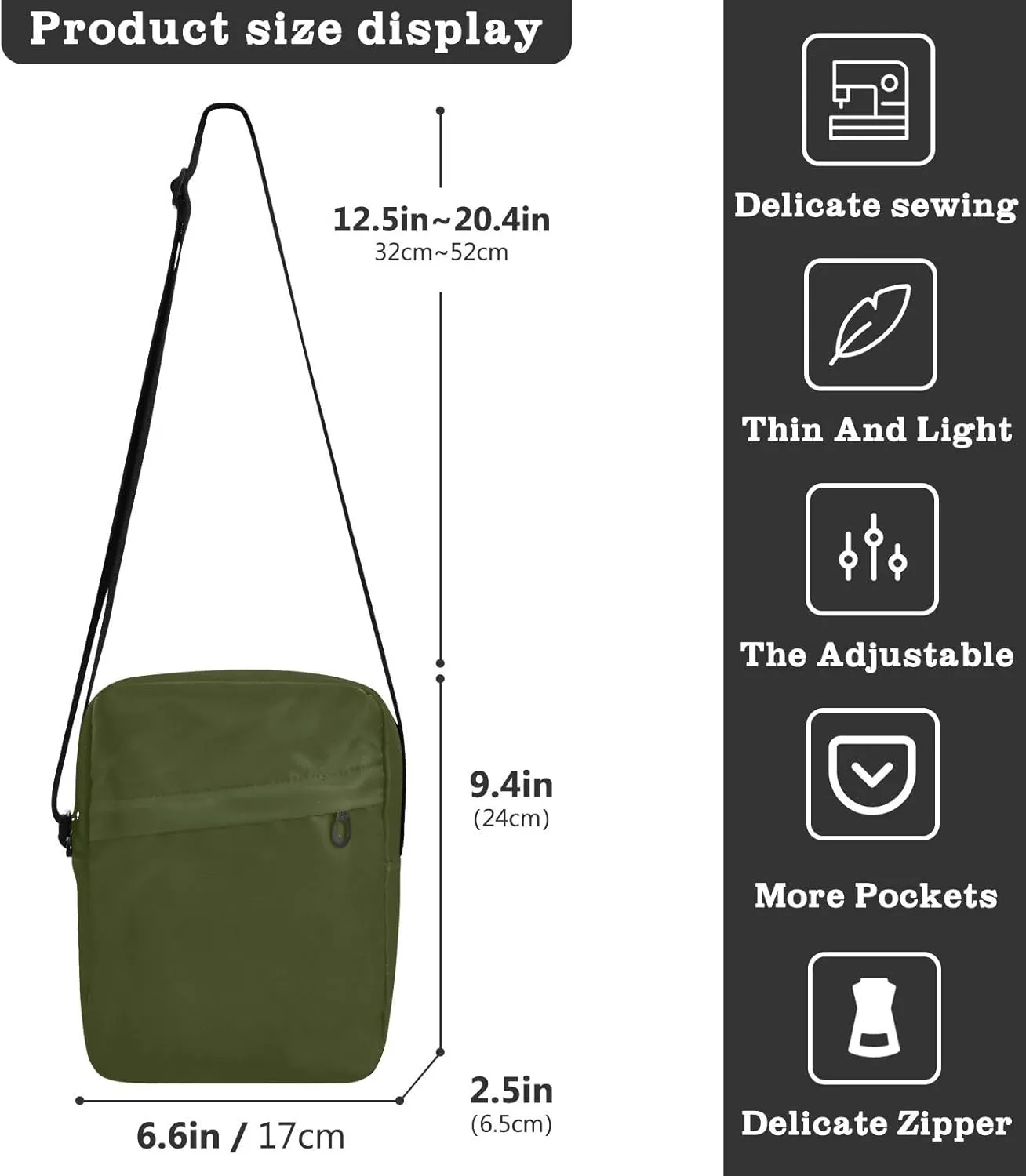 Sinestour Yellow Messenger Bag for Women Men Crossbody Shoulder Bag with Adjustable Strap for Work Business