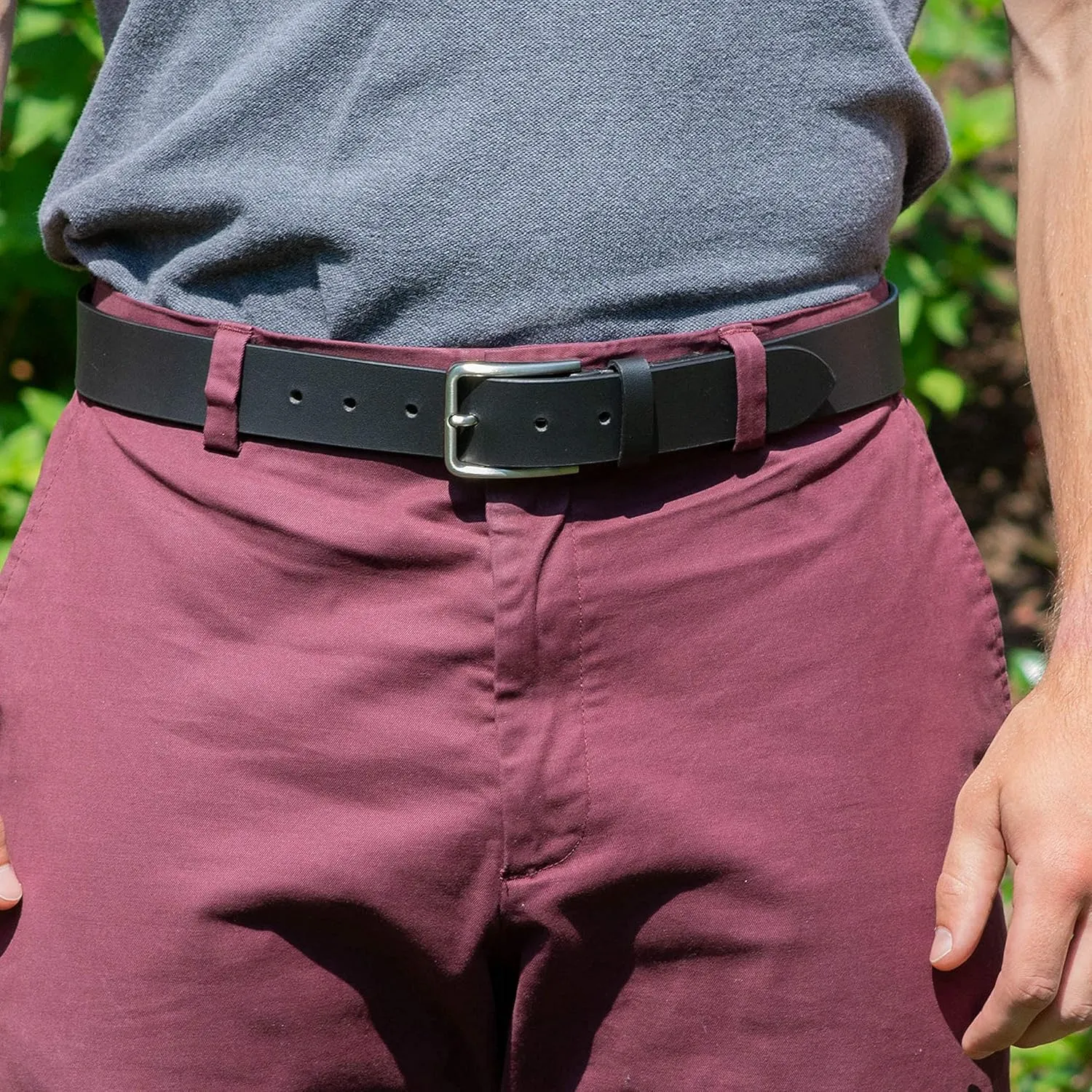 Slick City Belt - Genuine Full Grain Leather with Nickel Free Buckle