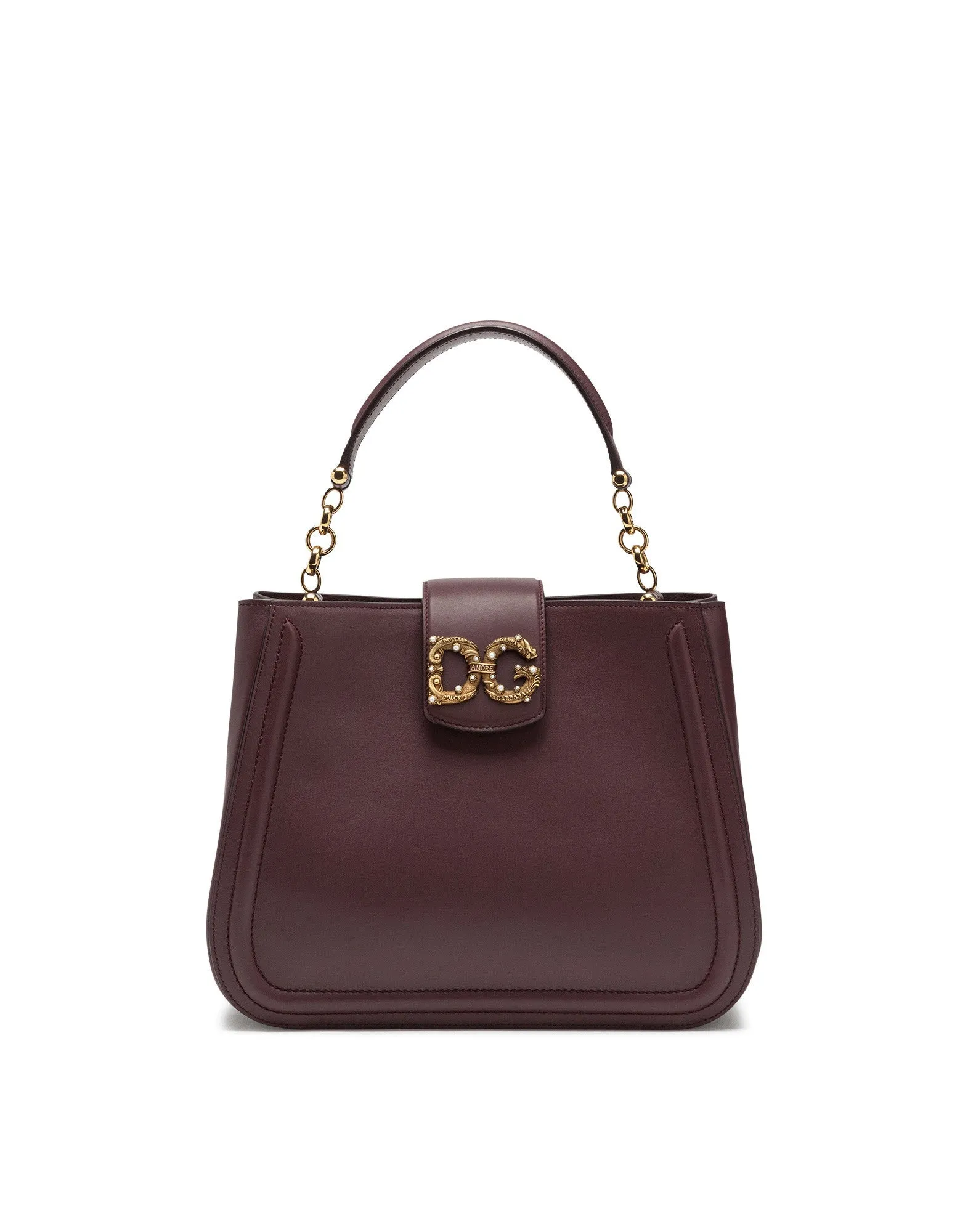 SMALL DG AMORE BAG IN CALFSKIN