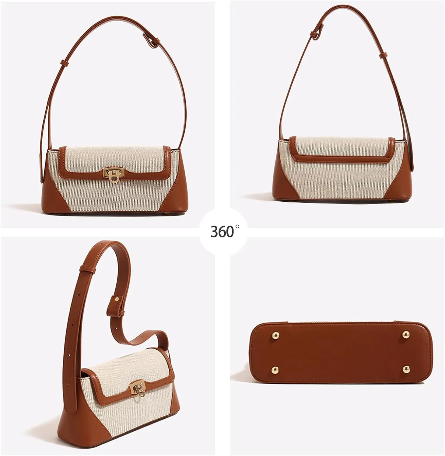 Small Shoulder Purses for Women PU Leather Mini Tote Handbag Purse Vintage Crossbody Shoulder Bags Saddle Purse Satchel