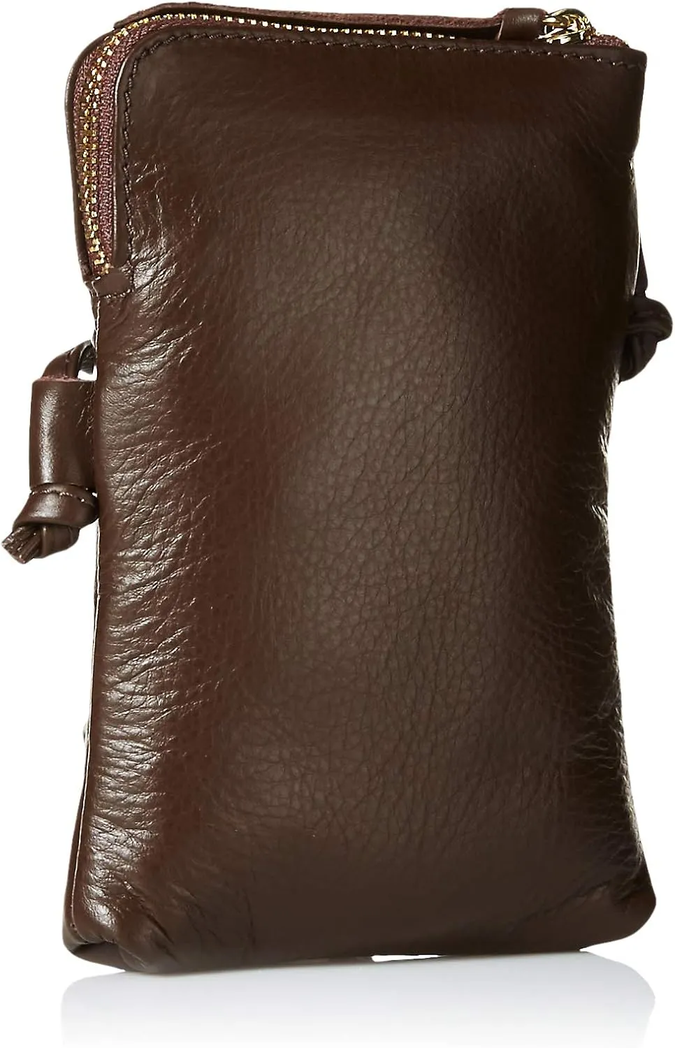 Small Vera Pelle Italian Leather Cell Phone Cross Body Bag Passport Travel Pouch Shoulder Bag