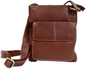 SNUGRUGS Ladies Butter Soft Premium Leather Cross Body Bag with Adjustable Shoulder Strap