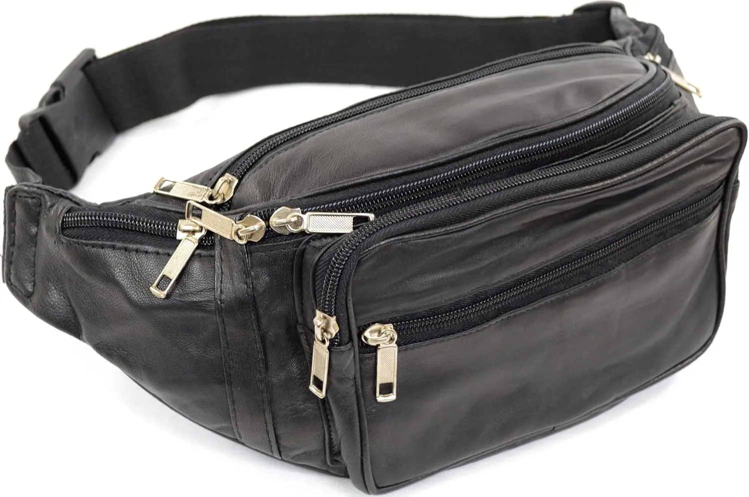 SNUGRUGS Unisex Soft Nappa Leather Fanny Pack/Waist Bag/Money Bag