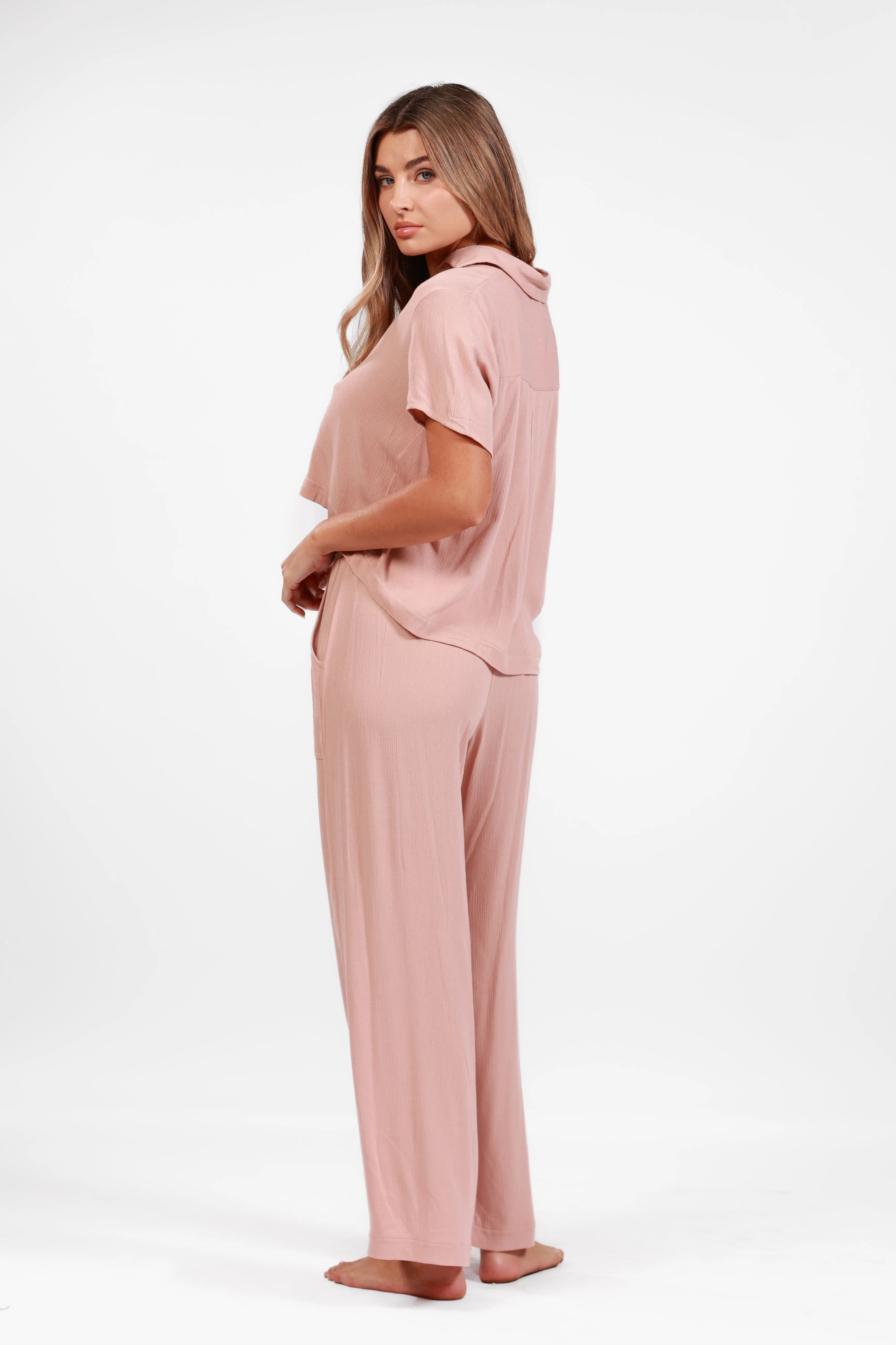 ST.BARTH ROSE WIDE LEG PANT