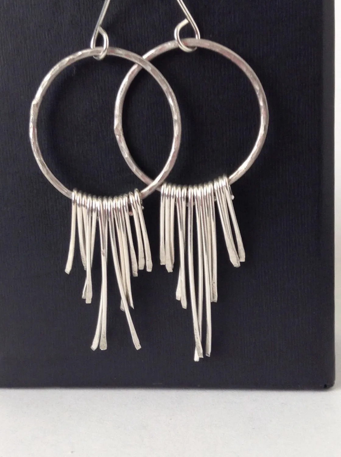 Sterling Silver Bohemian Fringe Earrings